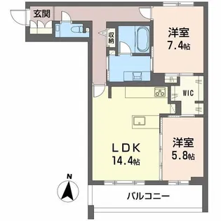 グラン佐藤【1階】の間取り