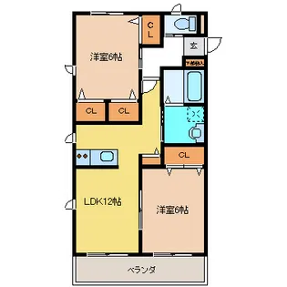 アールコンシエルI・II【1階】の間取り