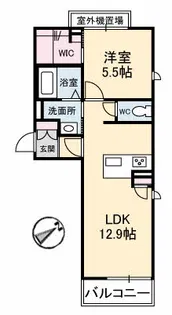 グッラ ディ ヴェント 橋本町【3階】の間取り