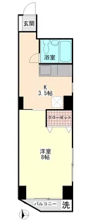 第二SKハイツ【5階】の間取り
