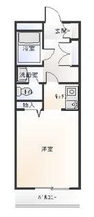 ベルナール東青田【3階】の間取り