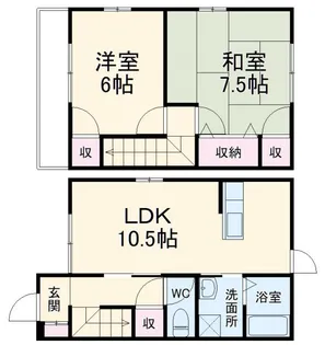静岡県磐田市匂坂上【一戸建】の間取り