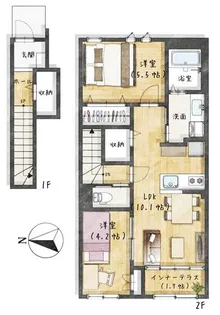 メゾンラヴニール【2階】の間取り