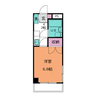 コーポ砂押南【4階】の間取り