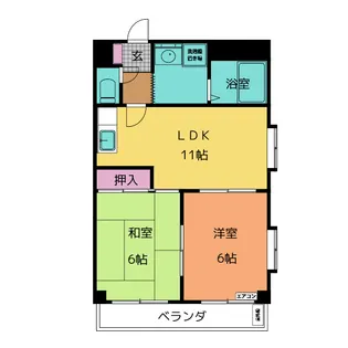 ハイライズプラザ【4階】の間取り