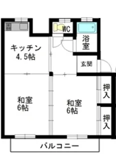 S長野県小諸市加増822-1 ひばりヶ丘ハイツ(1)【2階】の間取り