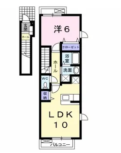 レオン K.SII【2階】の間取り