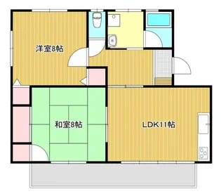 カーサコンフォートII【1階】の間取り