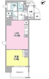 フレアージュ恵比寿【2階】の間取り