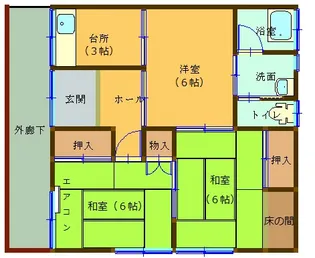 工(たくみ)アパート【2階】の間取り