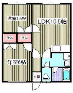 ムーンライト24【1階】の間取り