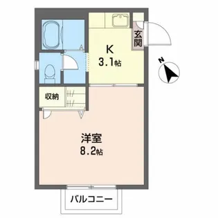 グレースハイツ【2階】の間取り