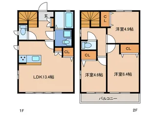 グランルミナス【1階】の間取り