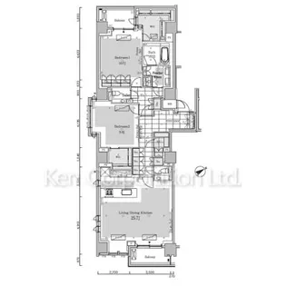 パークアクシスプレミア南青山五丁目【6階】の間取り