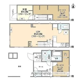 東京都小平市学園東町3【一戸建】の間取り