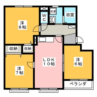 supreme MATSUNO【1階】の間取り