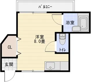 畑本ハイツ【1階】の間取り