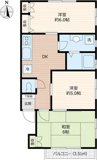 ドミールすず【1階】の間取り