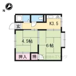 万葉莊【2階】の間取り