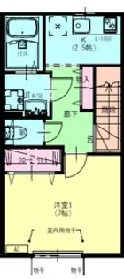 ディアコート盛岡A【2階】の間取り