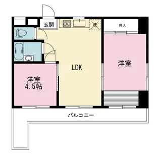 ファミリーコーポ笈川G棟【2階】の間取り