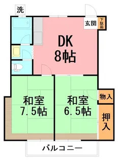 プラザホーム【2階】の間取り