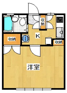 プロヴァンス 201号室【2階】の間取り