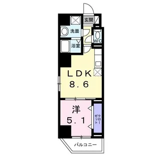 メゾン西浅草【13階】の間取り