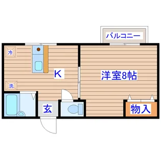 プチメゾン河原町【2階】の間取り