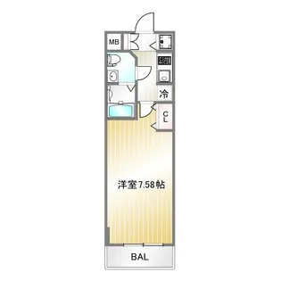 S-RESIDENCE神戸磯上通【12階】の間取り