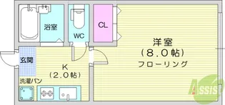 アーバンハイツセレーノ【1階】の間取り
