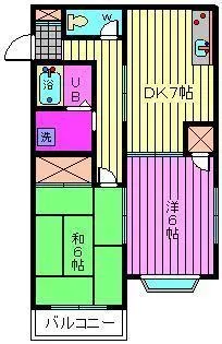 サンシャイン2【2階】の間取り
