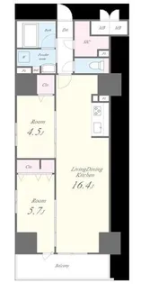 スターズスクエア浦和美園【6階】の間取り