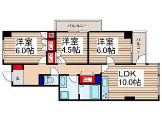 マ-ランドファイブ【8階】の間取り