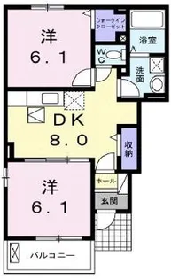 ブランシュ プロスペレ C棟【1階】の間取り
