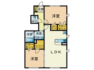 イーストフィールド【1階】の間取り