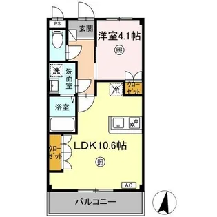 Corpoさくら D棟【2階】の間取り