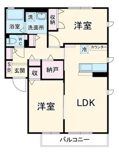 Tear La 有東【1階】の間取り