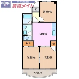 グランメゾン桜橋【4階】の間取り