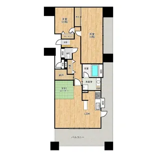 福岡県福岡市博多区東光2【マンション】の間取り