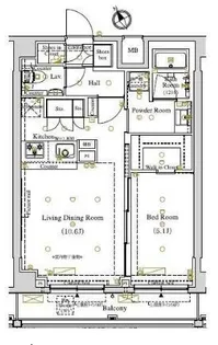 ARKMARK東大井【4階】の間取り