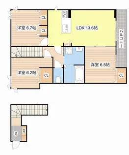 ディモーラA【2階】の間取り