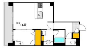 シャーメゾンステージ中央通り【2階】の間取り