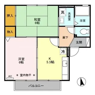 セレッソくらがの【2階】の間取り