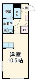 デルソーレ大和田【1階】の間取り