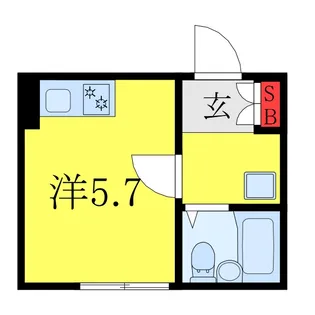 東京都北区赤羽台3【アパート】の間取り