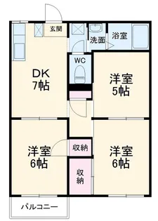 カーサヴェルディ【2階】の間取り