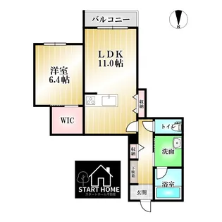 徳島県徳島市北矢三町1【アパート】の間取り