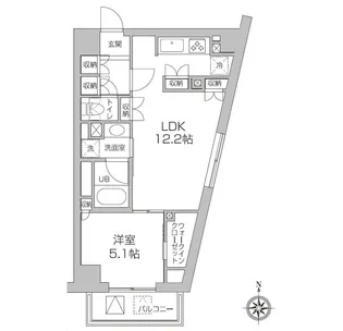 東京都杉並区高円寺南5【マンション】の間取り