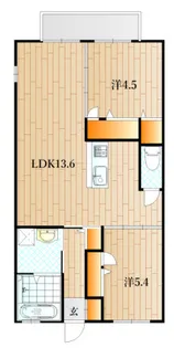 ボナールメゾン桜【2階】の間取り